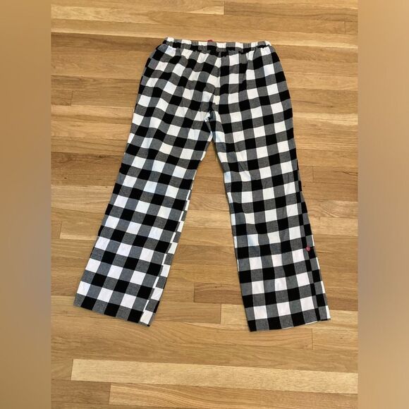 World Market 100% Cotton Flannel Buffalo Plaid Reversible Roll Up Lounge Pants - Picture 3 of 10